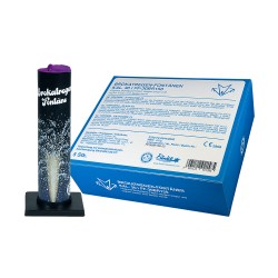 Brokat-Fontäne mit blauen Sternen